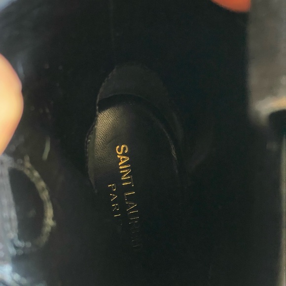 NWOB Saint Laurent/YSL Paris Western Suede Ankle Boots Sz 38 - Picture 9 of 14